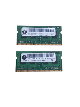 Kit Memória RAM Teikon 2x2GB 1Rx8 PC3L-12800S – DDR3L para Notebook