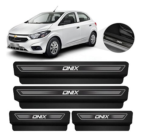 Jogo Soleira Resinada Premium Onix 4 Portas Elegance – Preto