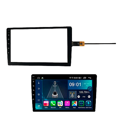 Tela Touch Screen Vidro Multimidia 9 Pol Android Proton Adak 2964 G2
