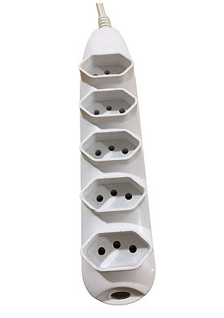 Filtro de Linha Régua 5 Tomadas 1.5m Branco