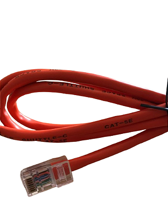 Cabo De Rede Patch Cord RJ-45 Cat5e Laranja - 1,20 Metros