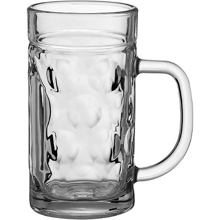 Caneca Zero Grau Para Cerveja Chopp De Vidro Com Alça 570ml