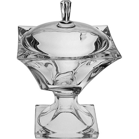 Potiche Bomboniere De Cristal Luxuoso Objeto de Decoração