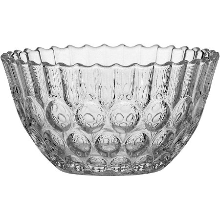 Kit 6 Saladeiras De Vidro Para Cozinha Saladas Legumes 450ml