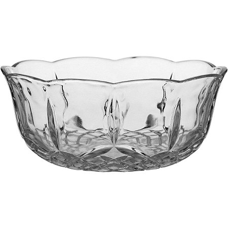 Kit 6 Saladeiras Para Cozinha Tigela Bowl Transparente 450ml