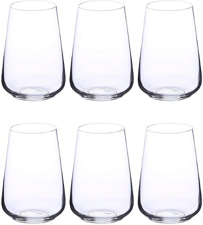 Copo Long Drink Bohemia Sandra Cristal Transp 380ml 6 Pçs