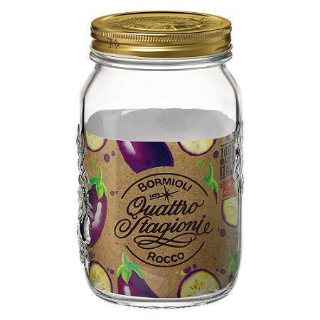 Pote De Vidro Organizador Quattro Stagioni Bormioli Rocco 1l