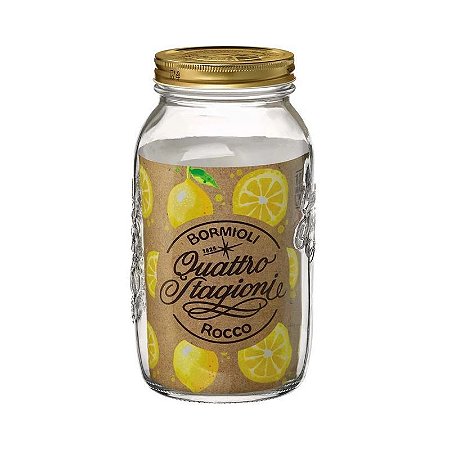 Pote De Vidro Italiano 1,5l Quattro Stagioni Bormioli Rocco