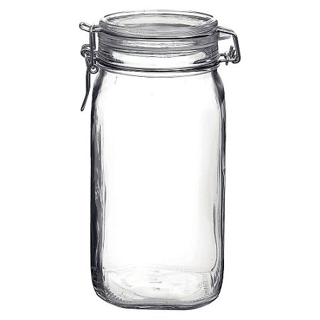 Pote Fido 1500ml Bormioli Italiano Hermético P/ Mantimentos