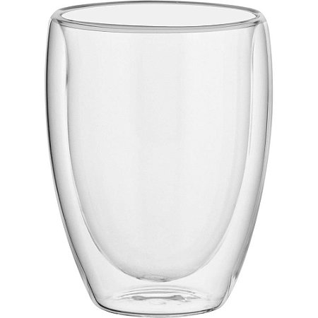 Caneca Para Suco E Água Drinks De Vidro Clear Parede Dupla