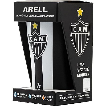 Copo Térmico Arell Atlético Mg Galo Doido 500ml Com Tampa