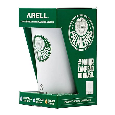 Copo Térmico Arell Palmeiras Inox Para Cerveja Bebidas 500ml