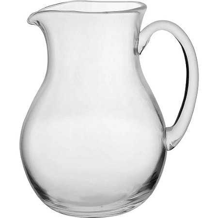 Jarra de Vidro Elegante para Cozinha Com Alça Luxo 2,5 Lts