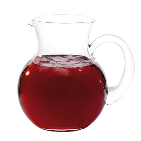 Jarra Para Suco Grande Com Vidro Transparente e Alça 2,5L