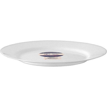 Jogo de Pratos Luminarc Everyday Raso de Vidro Branco 6Pçs