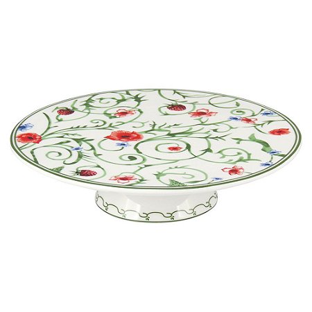 Prato para Bolo Delicata Bonechina Verde Com Pé Home&Co