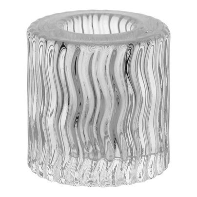 Castiçal para Velas de Vidro Enfeite Casa Decoração 6x4cm