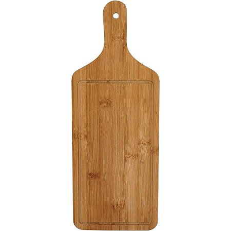 Tábua Para Cozinha Servir E Cortar De Bambu Carne Churrasco