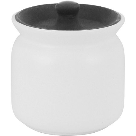 Pote para Armazenamento de Alimentos Cerâmica Branco 450ml