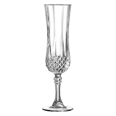 Jogo de 6 Taças 140ml Para Champanhe Festa LongChamp Cristal