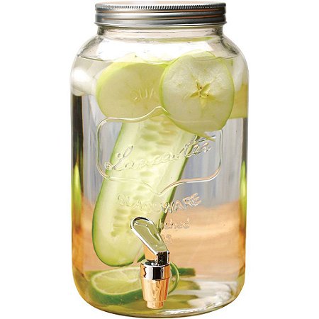 Refresqueira Suqueira de Vidro Lancaster 3,2 Litro Com Tampa