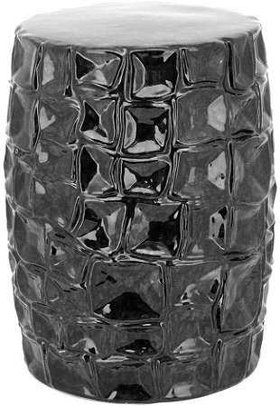 Banqueta De Ceramica Benedetto Azul Para Casa varanda Jardim