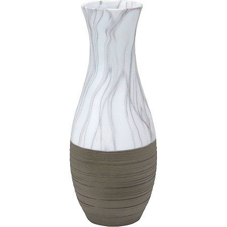 Minorca Vaso Decorativo Luxo de Cerâmica Cinza Para Casa