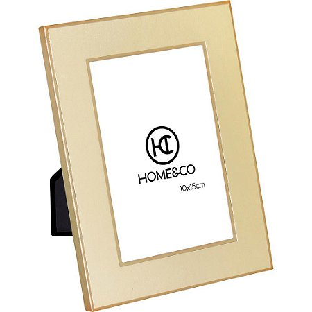 Porta retratos Susan em Metal Dourado 10x15 Home&co Decor