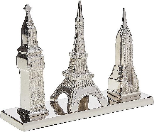 Estatuas Decorativas Monumentos em Aluminio Prata Turismo