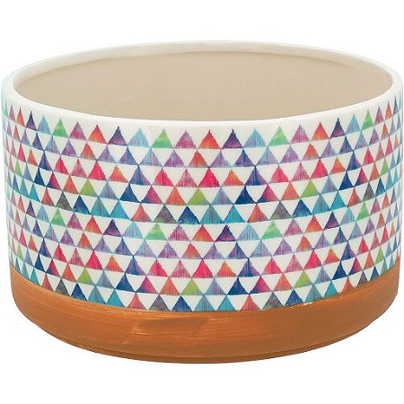 Vaso Guido Cachepô em Cerâmica Color P/ Sala Quarto 12x20cm