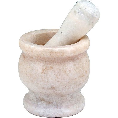 Pilão de Marmore Belchior de Marmore Natural com Mortar