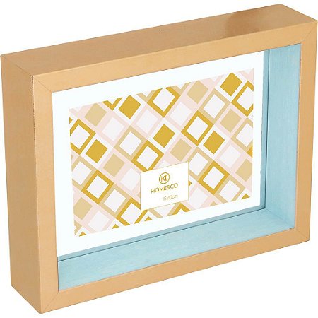 Porta retratos de Plástico Azul Home&co Versalius 10x15cm