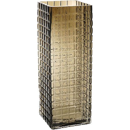 Vaso Kalil Decorativo Para Flores em Vidro Âmbar Home&Co