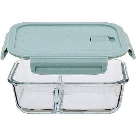 Pote Hermético de Vidro 1L Para Marmita Lanches Mantimentos