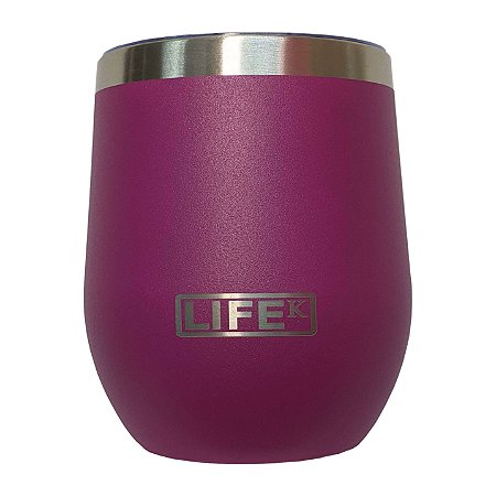 Copo Térmico Cerveja Aço Inox Pink Parede Dupla Com Tampa