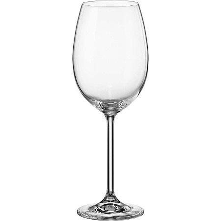 Jogo de 6 Taças de Cristal Luxuoso Bohemia Para Vinho 450ml