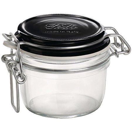 Pote de Vidro Fido Bormioli Rocco Hermético com Tampa 125ml