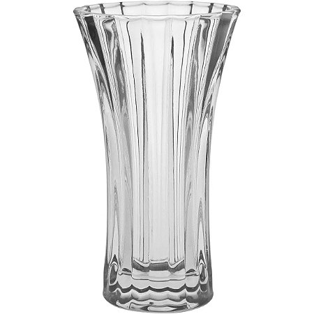 Vaso De Vidro Luxuoso Grande Para Casa Sala Jardim 20x11cm