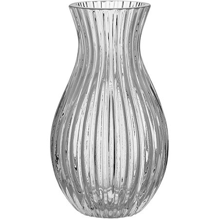Vaso De Vidro Transparente Decorativo Plantas Casa 18x10cm
