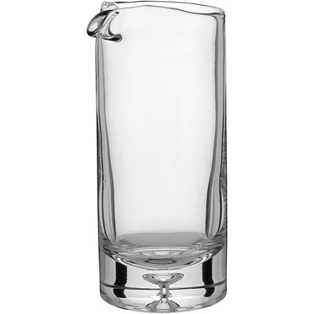 Vaso De Vidro Transparente Decorativo Flores Casa 22x11x11cm
