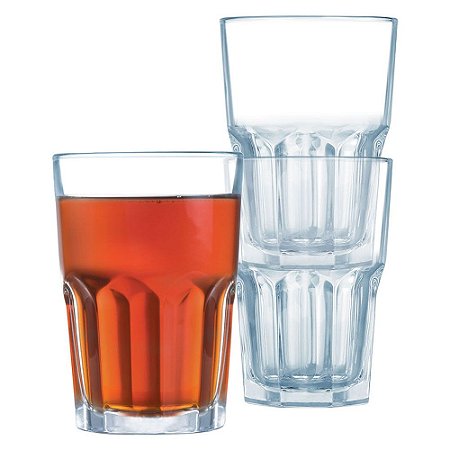 Luminarc Granity Copo Long Drink 12X8,4X8,4Cm 350Ml Vidro Transp 6Pç