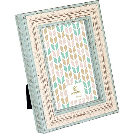 Porta Retratos Plástico Verde 10x15 Home&co Capri Decorativo