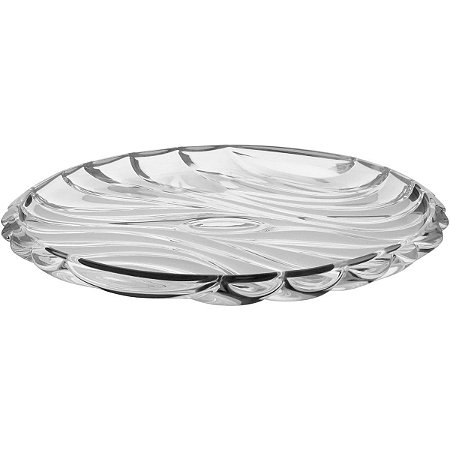 Centro Mesa Alisios Cristal Eco 3X32X32Cm Moderno Para Sala