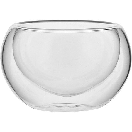 Xícara Café Clear Parede Dupla Borossilicato 60Ml 4X7X7Cm