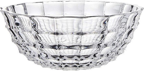 Centro Mesa Cristal Decorativo Eco Zeke 10x25x25cm luxo