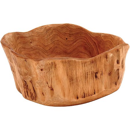 Centro De Mesa de Madeira 10X23X23Cm Natural P/ Mesa Jantar