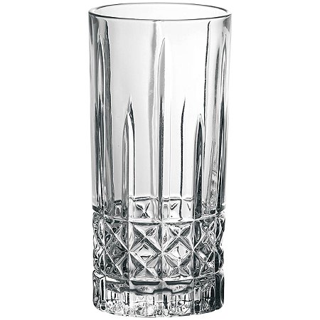 Copo Long Drink Luxuoso 15X7X7Cm 340Ml De Vidro Chique 6Pç