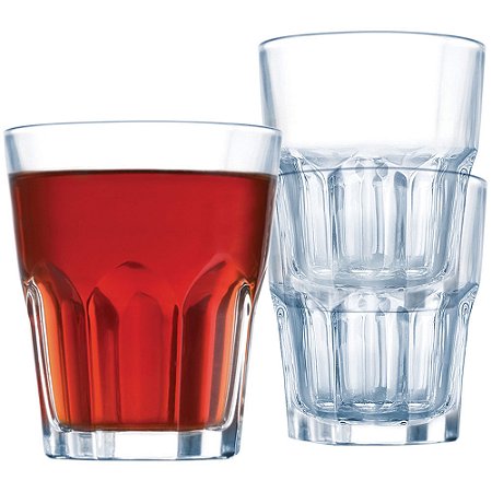 Copo de Água Luminarc Granity 10X8X8Cm 270Ml De Vidro 6 Pçs