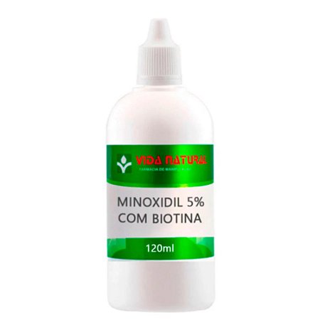 Minoxid 5% com Biotina 120ml - Vida Natural