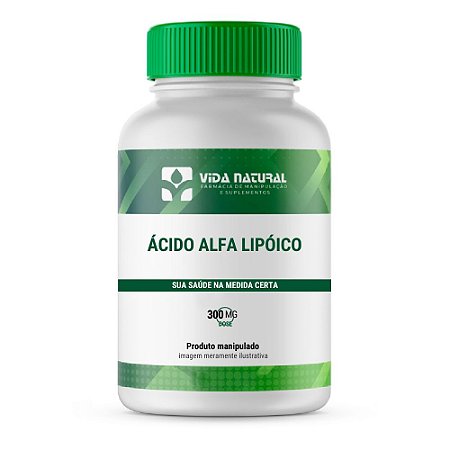Ácido Alfa Lipóico 300mg 60 Cápsulas - Combate ao Estresse Oxidativo